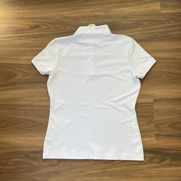 Equiline Women's Short Sleeve Riding Show Shirt - White - L - Picture 5 of 5
